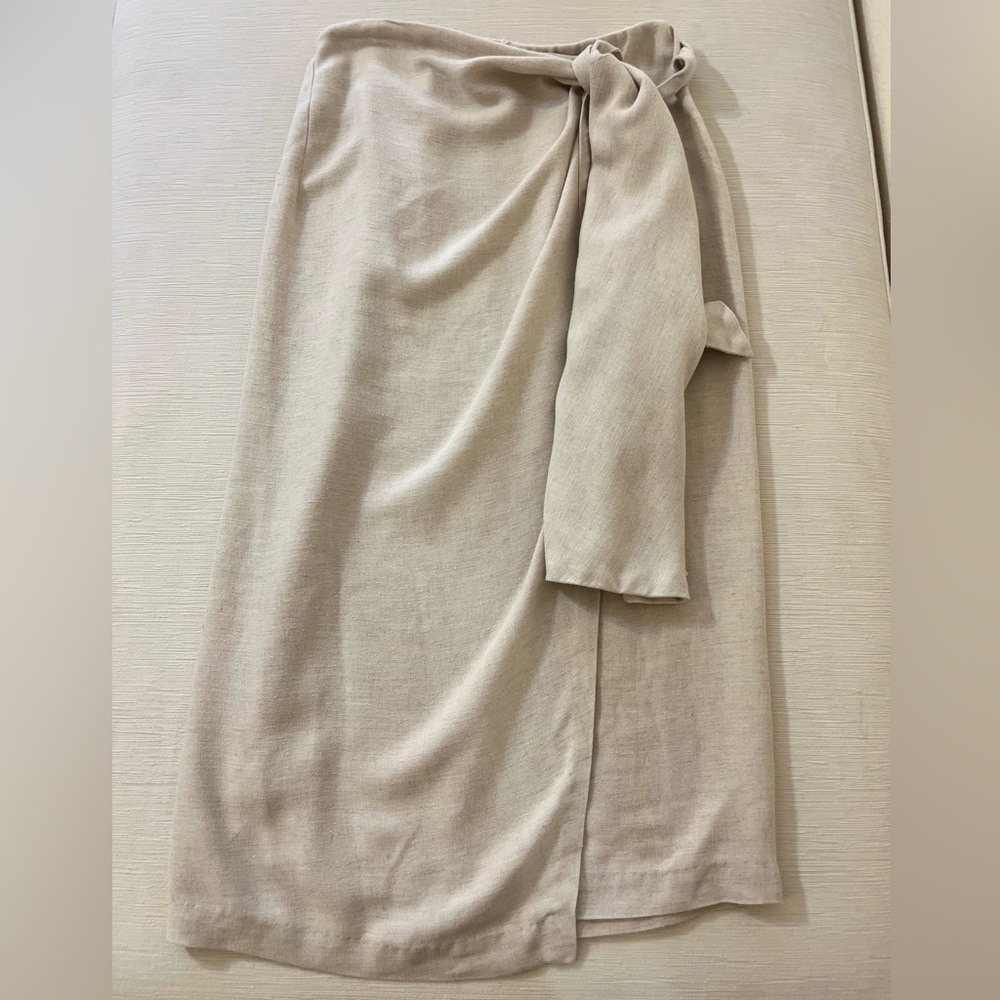 Tome Wrap Skirt Tie Waist Minimalist Quiet Luxury Coastal Resortwear Elevated